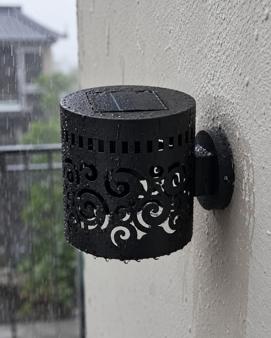 La lampe sous la pluie, étanchéité IP65